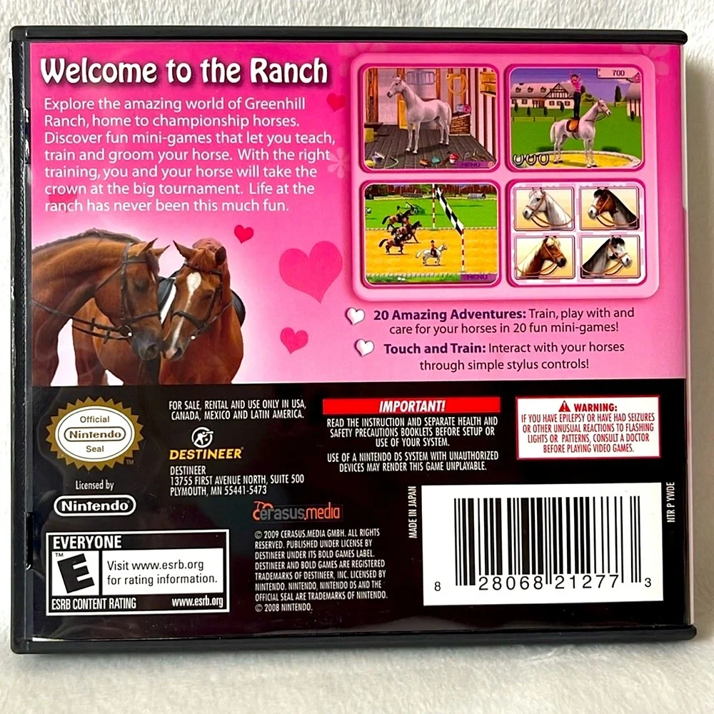 Nintendo DS I Love Horses Video Game Complete with Case with Manual
